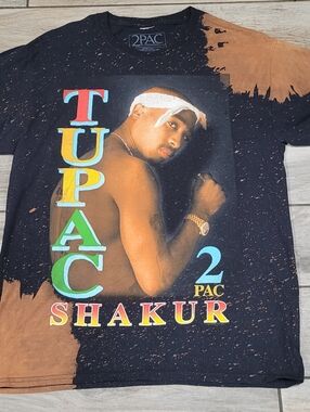 2 Pac Shakur Rap Hip Hop M Adult Unisex Tshirt Tye Dye